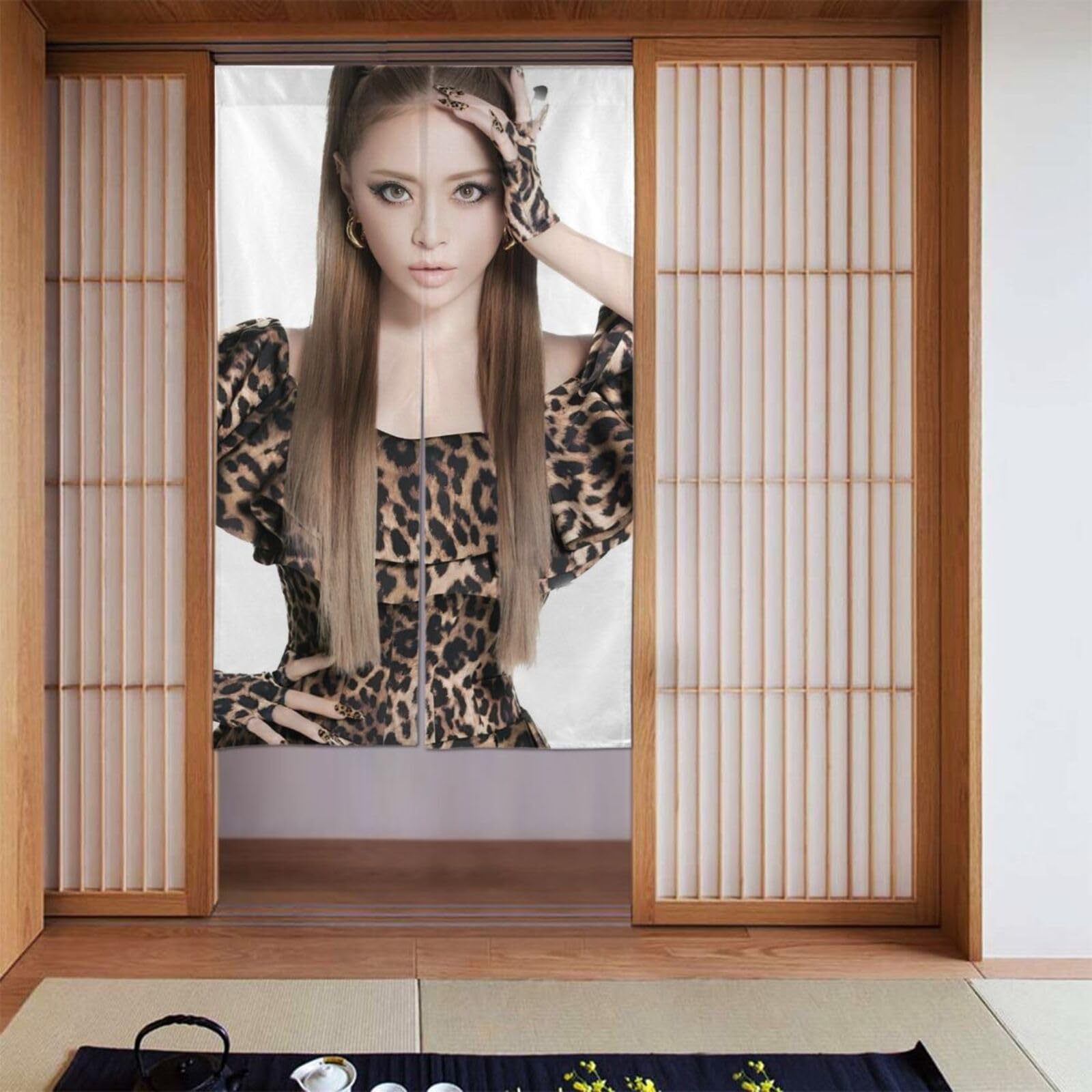 Amazon｜浜崎あゆみ のれん 暖簾 目隠し 遮光 間仕切り かわいい